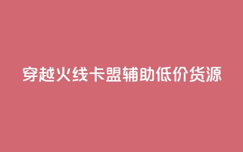 穿越火线卡盟辅助低价货源 - 穿越火线卡盟辅助低价货源，限时优惠！!  第1张