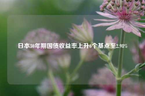 日本30年期国债收益率上升6个基点至2.98%  第1张