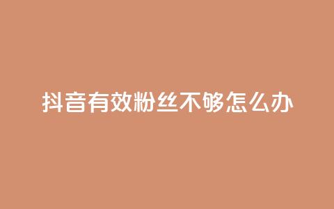 抖音有效粉丝不够500怎么办,快手1w粉丝的号 - 24小时业务自动下单平台 抖音业务自助网  第1张