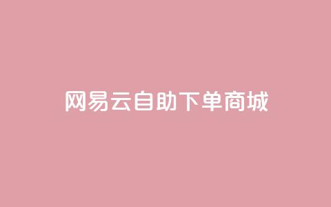 网易云24h自助下单商城,dy评论下单 - 快手免费业务平台 自助下单商城最低价  第1张