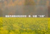 储能热潮推动电池转型：镍、钴遭 “冷落”