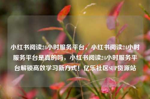 小红书阅读24小时服务平台	，小红书阅读24小时服务平台是真的吗，小红书阅读24小时服务平台解锁高效学习新方式！亿乐社区SUP货源站  第1张